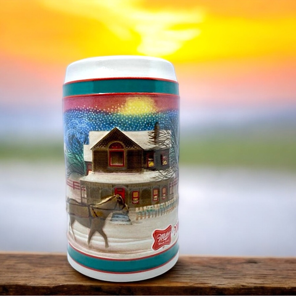 Vintage 1985 Winter Scene from Miller High Life - Picture 15 of 16